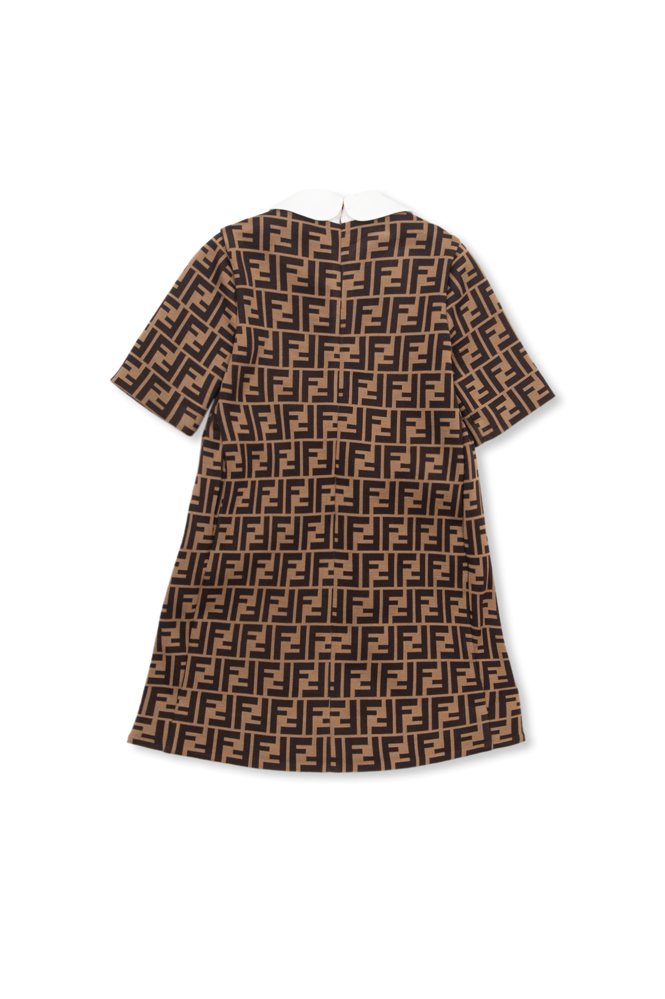 Brown Dress with logo Fendi Kids - Vitkac France